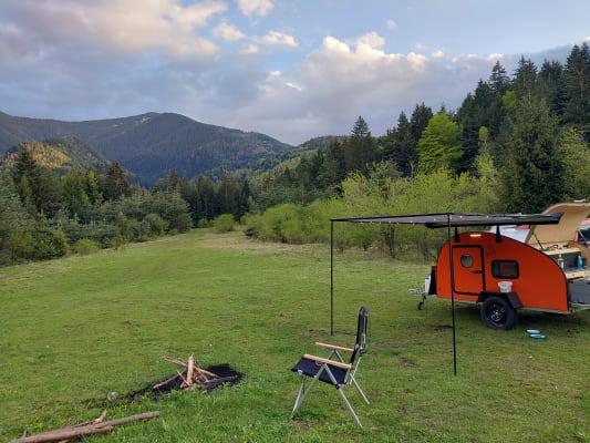 Forest camping adventure